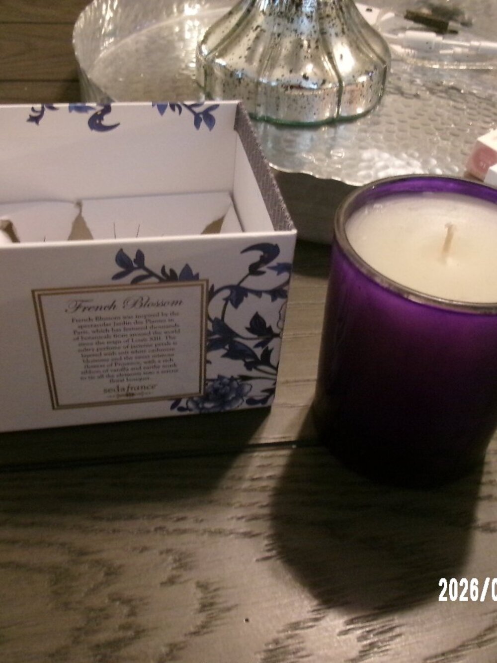 2014 SEDA France French Blossom Luxury Scented Candle 6.25 oz New Unused in Box